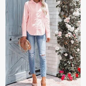 Siliteelon Pink Button-Up Shirt